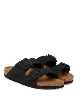 Birkenstock - Leather Arizona Wb Lenb Black 35 - 46 Narrow Seasonal