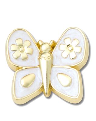 Crocs - Gold Pearlized Butterfly