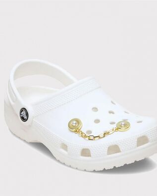 Crocs - Gold Chain with Pearl Rivets
