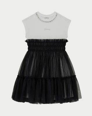 Guess - Mixed Fabric Ss Dress