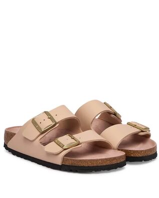 Birkenstock - Synthetics Arizona Bf Triples New Beige/Pink Clay 35 - 43 Narrow Seasonal