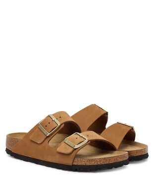 Birkenstock - Leather Arizona Sfb Lenb Mink 35 - 43 Narrow Seasonal