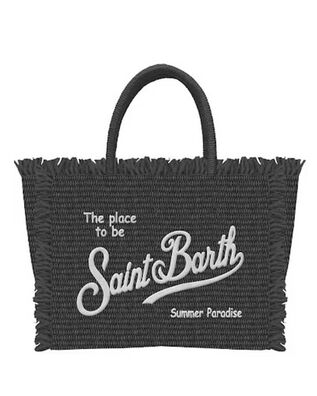 Mc2 Saint Barth - Vanity Mini Straw N-Small Bag With Strap