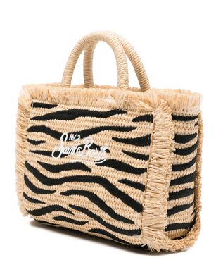 Mc2 Saint Barth - Vanity Mini Straw N-Small Bag With Strap