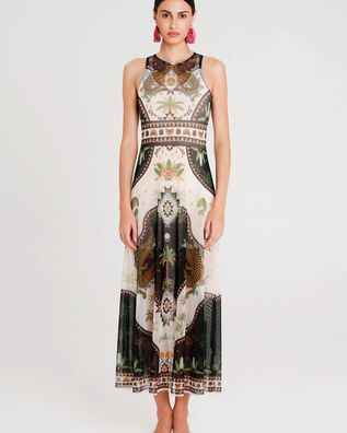 Peace And Chaos - Γυναικείο φόρεμα Reptile Long Dress - Mesh
