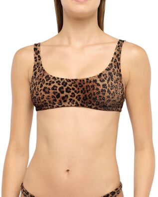 Mc2 Saint Barth - Naima Wp-Printed Crinkle Bralette Bikini Top