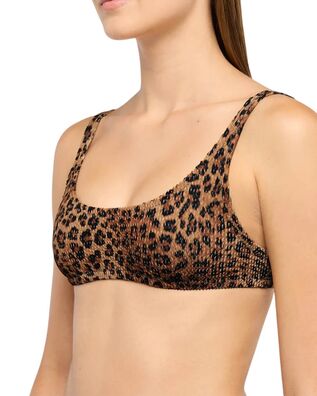 Mc2 Saint Barth - Naima Wp-Printed Crinkle Bralette Bikini Top