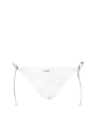 Mc2 Saint Barth - Virgo W-Crinkle Normal Coverage Bottom With Self- Tie Fastenings