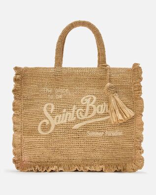 Mc2 Saint Barth - Raffia Volant Mid-Bag