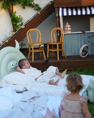 Sunnylife - Kids Sleepover Bed Monster Sage