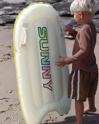 Sunnylife - Kids Surf Mat Pool Party Cream and Charcoal
