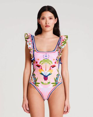 Peace And Chaos - Pink Lemonade Swimsuit