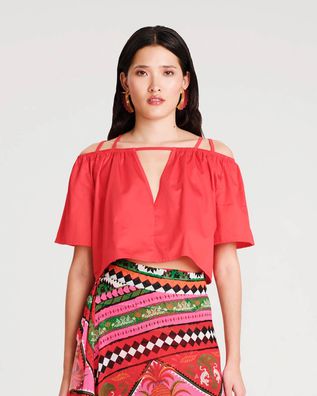 Peace And Chaos - Hibiscus Crop Top