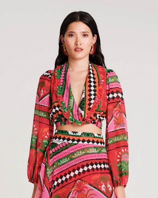 Peace And Chaos - Pina-Colada Wrap Blouse