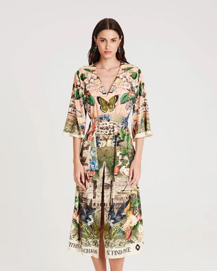 Peace And Chaos - Citrus Kimono