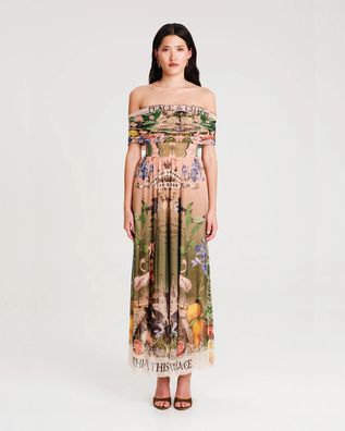 Peace And Chaos - Citrus Long Dress - Mesh