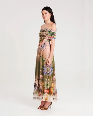 Peace And Chaos - Citrus Long Dress - Mesh