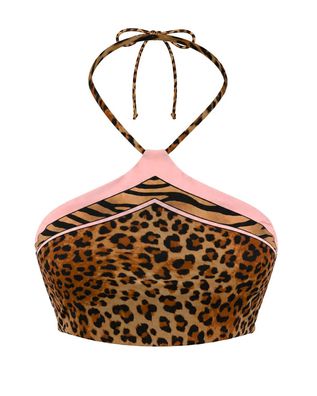 Mc2 Saint Barth - Nairobi-Foulard Bandeau Bikini Top With Central Lace