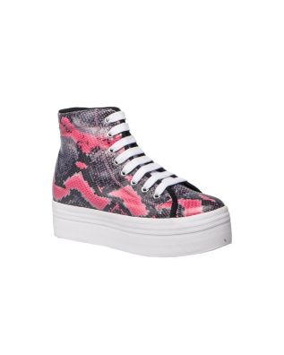 Jeffrey Campbell Sneakers - Homg Grey Pink Snake 