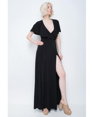 Glamorous - Long Dress With Frills 