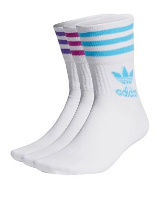 Unisex Κάλτσες 3 Ζευγάρια Adidas - Mid Cut Crw
