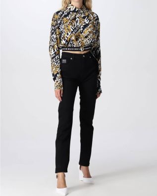 Γυναικείο Ψηλόμεσο Τζιν Παντελόνι Versace Jeans Couture - C Boy Slim Ric D Str Amet