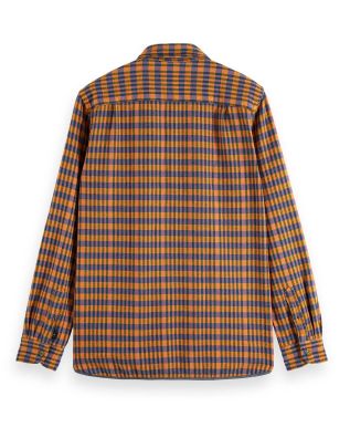 Scotch & Soda - Regular fit Mid-weight cotton flannel check shirt 
