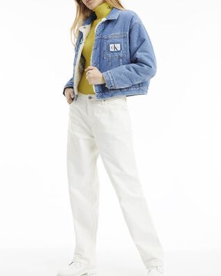 Γυναικείο Τζιν Jacket Διπλής Όψεως Calvin Klein - Sherpa Crop
