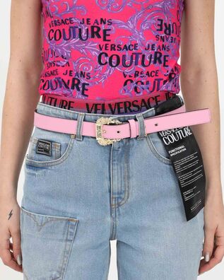 Γυναικεία Ζώνη με Μπαρόκ Αγκράφα Versace Jeans Couture - Cintura H. Cintura Vitello