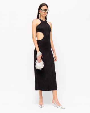 Mallory The label - Luna Sleeveless Lingerie Dress With Waist Cut Out & Silver Details 