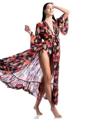Γυναικείο Φόρεμα Kimono Good Times - Flowers
