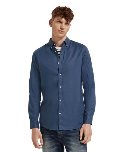 Ανδρικό Μακρυμάνικο Πουκάμισο Scotch & Soda - Essential Solid Oxford