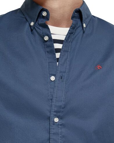 Ανδρικό Μακρυμάνικο Πουκάμισο Scotch & Soda - Essential Solid Oxford