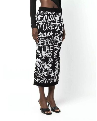 Versace Jeans Couture - 75Haem26Cm27N 75Dpm40 Wo Jacq Graffiti F7 Skirt