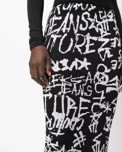Versace Jeans Couture - 75Haem26Cm27N 75Dpm40 Wo Jacq Graffiti F7 Skirt