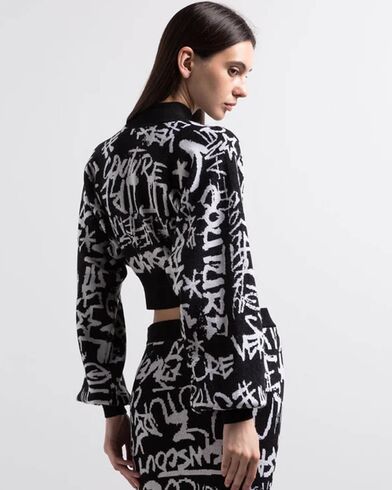 Versace Jeans Couture - 75Hafm25Cm27N 75Dpm06 Wo Jacq Graffiti F7 Sweater