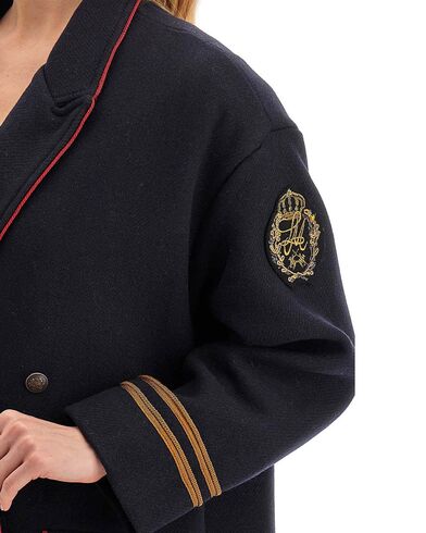 Women Coat La Martina  3LMWWOE01 07207 navy blazer 