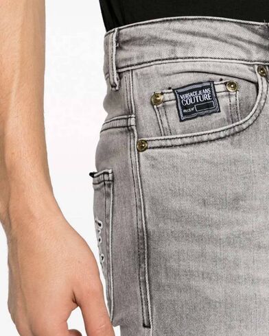 Men Pant Versace Jeans Couture 75Up508 C Skinny Dundee Ric.Vjc G 75GAB5D2CDW63 915 denim grigio 