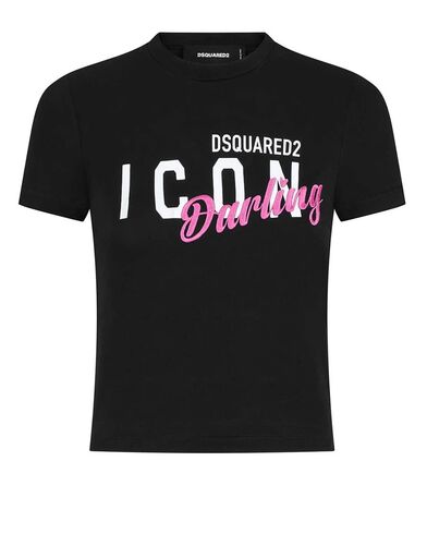 Γυναικεία Κοντομάνικη Μπλούζα DSQuared2 - S80GC0064S24668 900