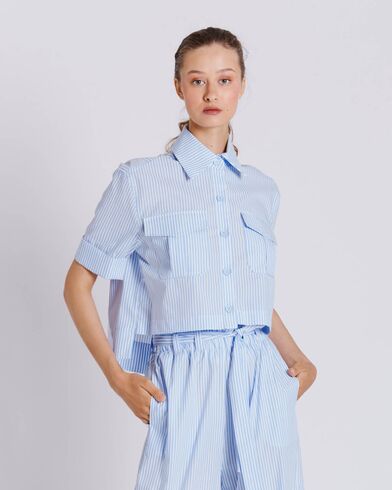 Γυναικείο Κοντομάνικο Πουκάμισο Collectiva Noir - Rocko