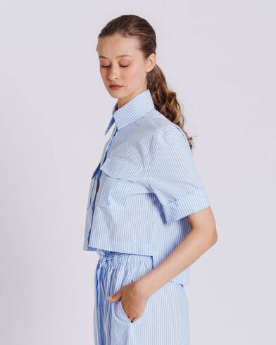 Γυναικείο Κοντομάνικο Πουκάμισο Collectiva Noir - Rocko