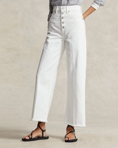 Γυναικείο Παντελόνι Polo Ralph Lauren - Hr Wide Crop-Standard