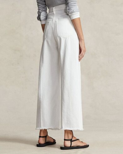 Γυναικείο Παντελόνι Polo Ralph Lauren - Hr Wide Crop-Standard