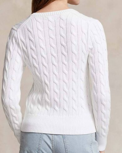 Women Cardigan Polo Ralph Lauren Cttncblcardi-Long Sleeve 211891643001 100 white 