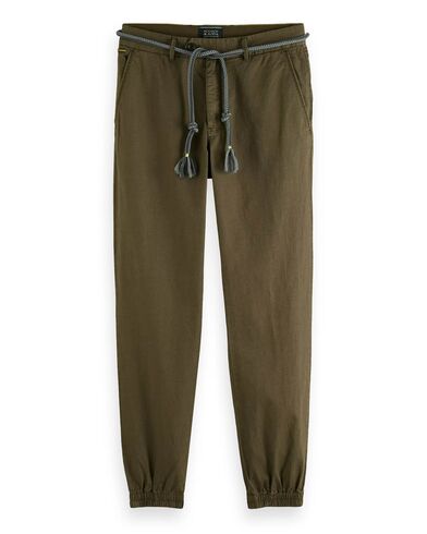 Scotch &amp; Soda - Seasonal - Relaxed Fit Garment-Dyed Linen-Blend Chino Jogger 