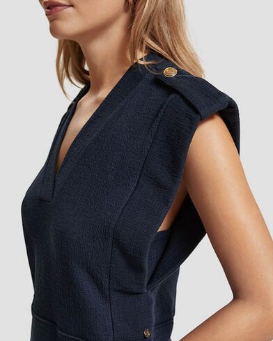 Scotch &amp; Soda - Shoulder Detail V-Neck Top 