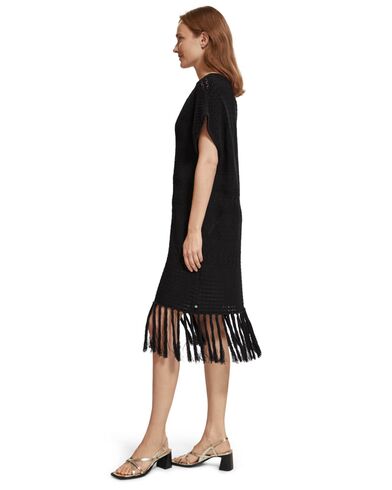 Γυναικείο Πλεκτό Φόρεμα Scotch &amp; Soda - Pointelle Stitch With Fringing