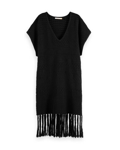 Γυναικείο Πλεκτό Φόρεμα Scotch &amp; Soda - Pointelle Stitch With Fringing