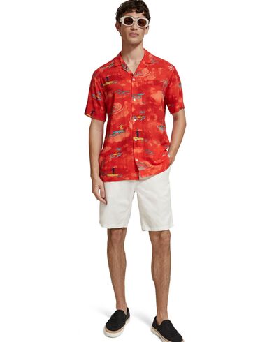 Ανδρικό Κοντομάνικο Πουκάμισο Scotch &amp; Soda - Allover Printed Viscose