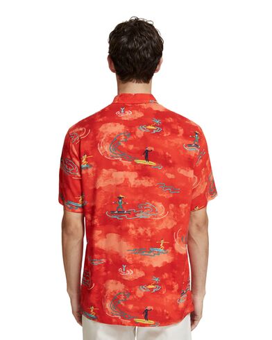 Ανδρικό Κοντομάνικο Πουκάμισο Scotch &amp; Soda - Allover Printed Viscose